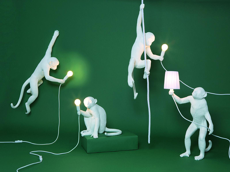 Monkey Lamp White - Image 2