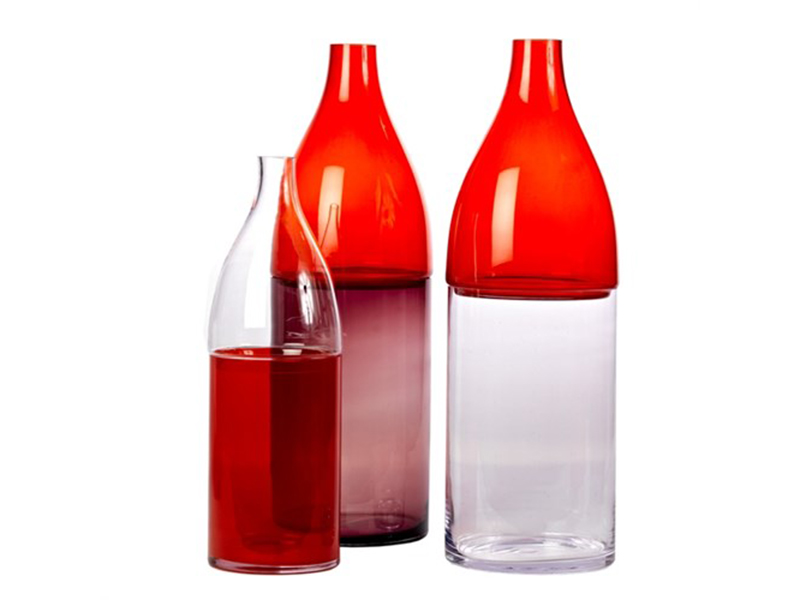 Two halves bottle m red/clear - Image 2