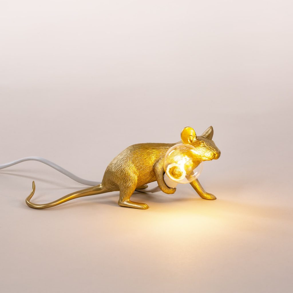 Mouse Lamp Gold La Qualite