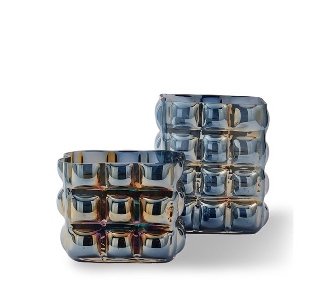 Vase Bubble Dark Blue